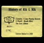 Box Set: History Of Rik L Rik